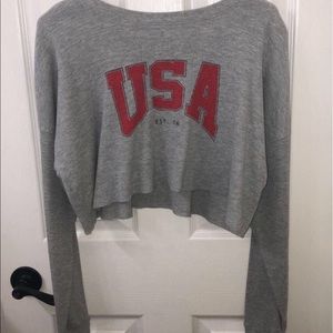 cropped long sleeve